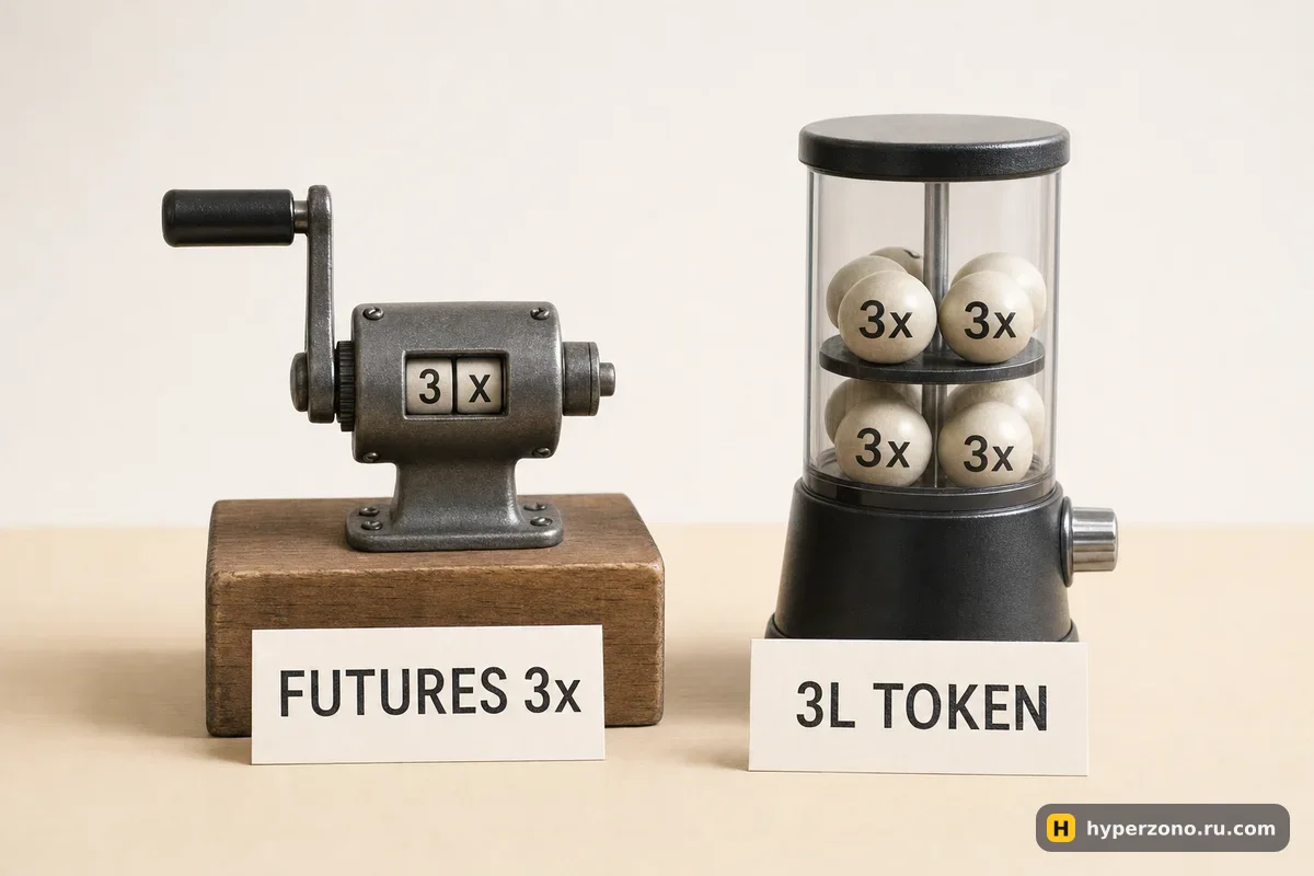 Ручная рукоятка с биркой FUTURES 3x и заводной механический таймер с биркой 3L TOKEN на столе