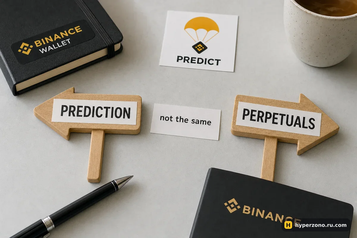 Два указателя: PREDICTION и PERPETUALS в разные стороны